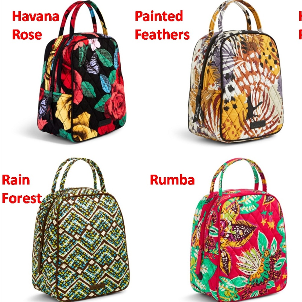 NEW Vera Bradley Insulated Lunch Bag Many Styles!